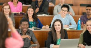 students in lecture hall