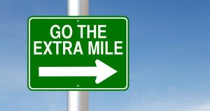 go the extra mile sign