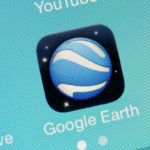 Google Earth icon on a smartphone screen