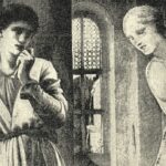 Detail of an Edward Burne-Jones image titled "The Story of Pygmalion—II. The Hand Refrains."