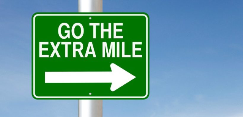 go the extra mile sign